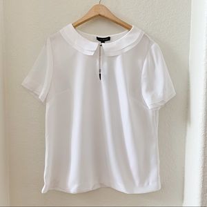 Banana Republic Peter Pan Collar Blouse size L NWT
